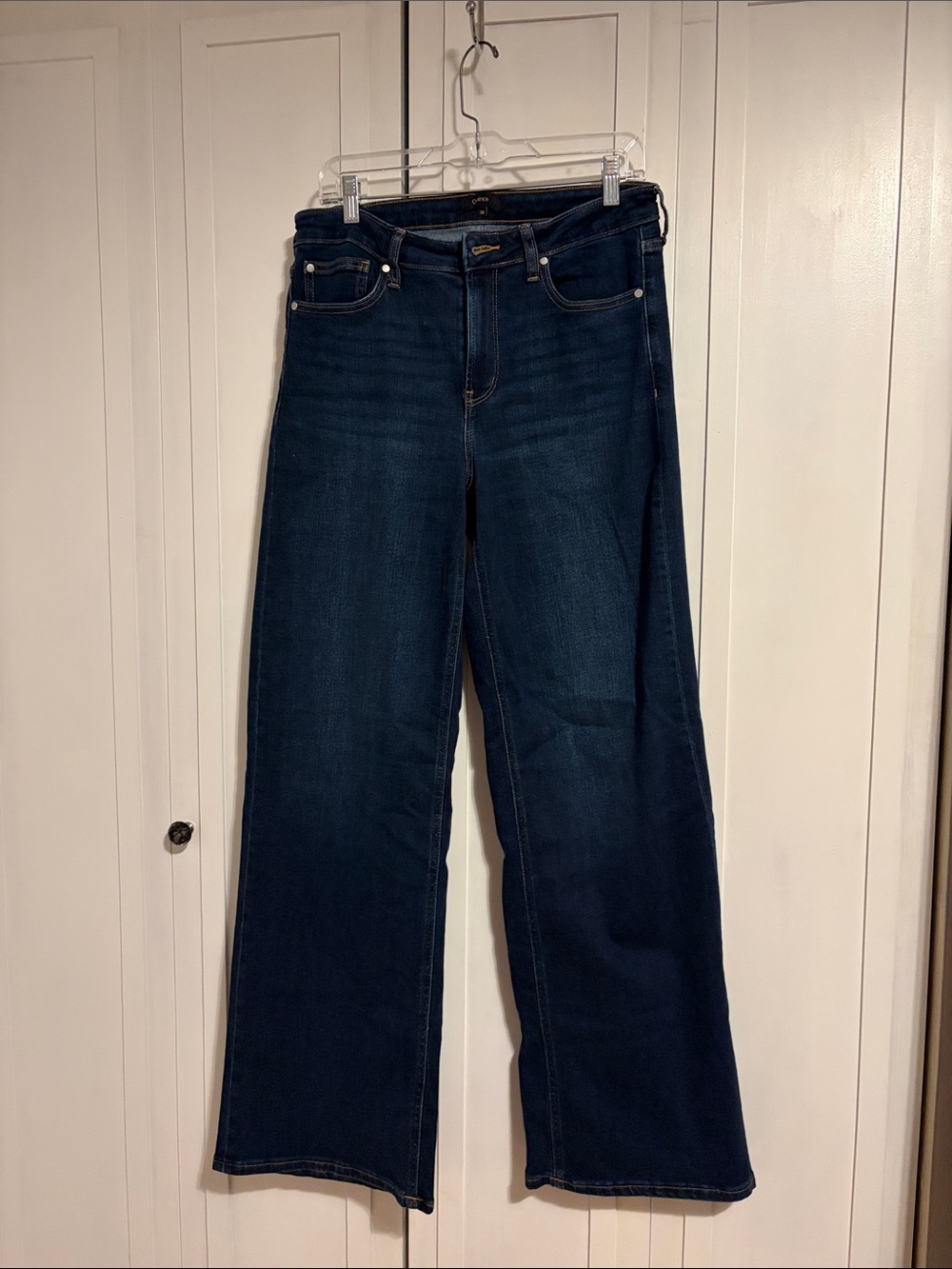Quince Dark Bella Wide-Leg Jeans 34 inch inseam